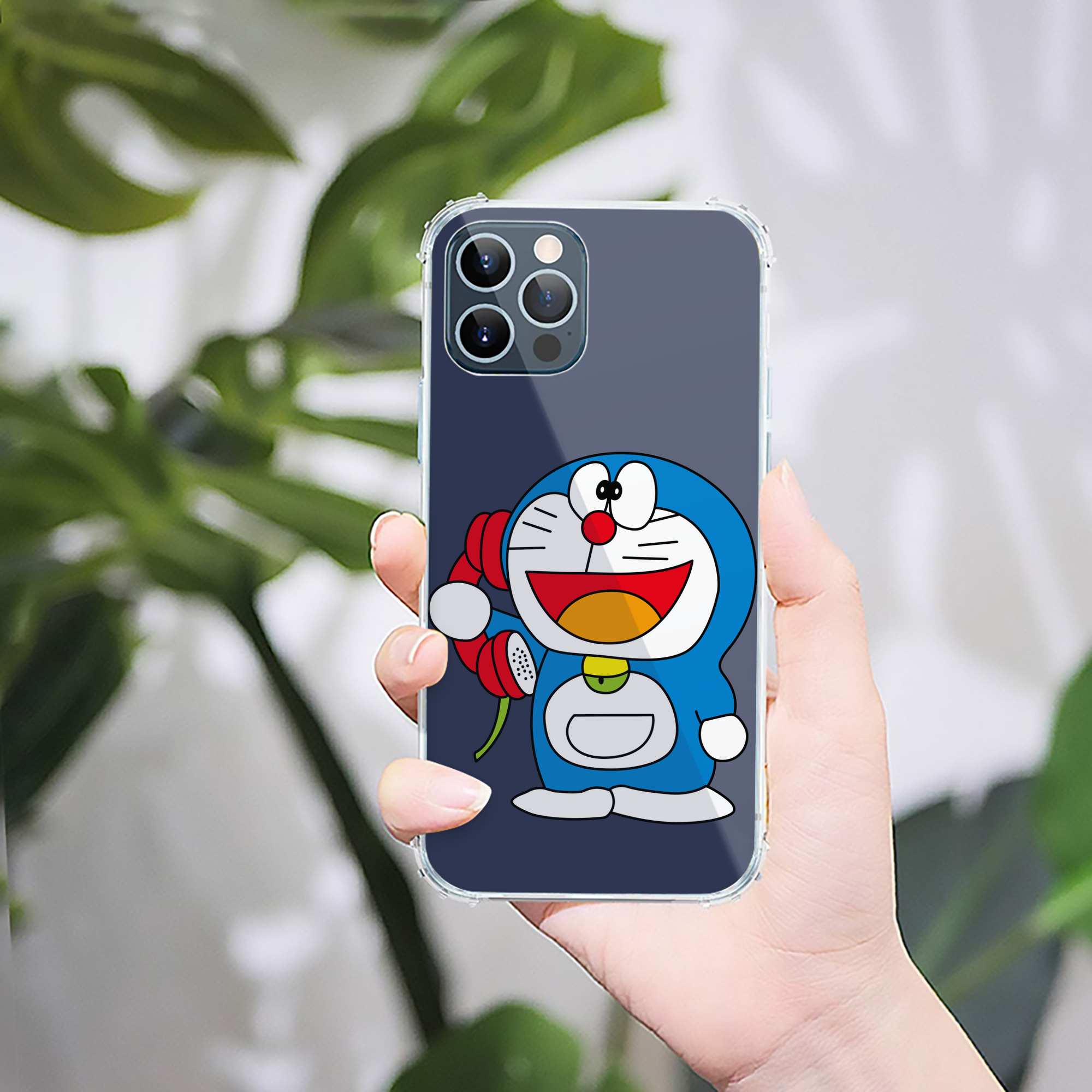 （画像用） ドラえもん Doraemon 【iPhone 12シリーズ対応】透明スマホケース（クリアソフトケース）